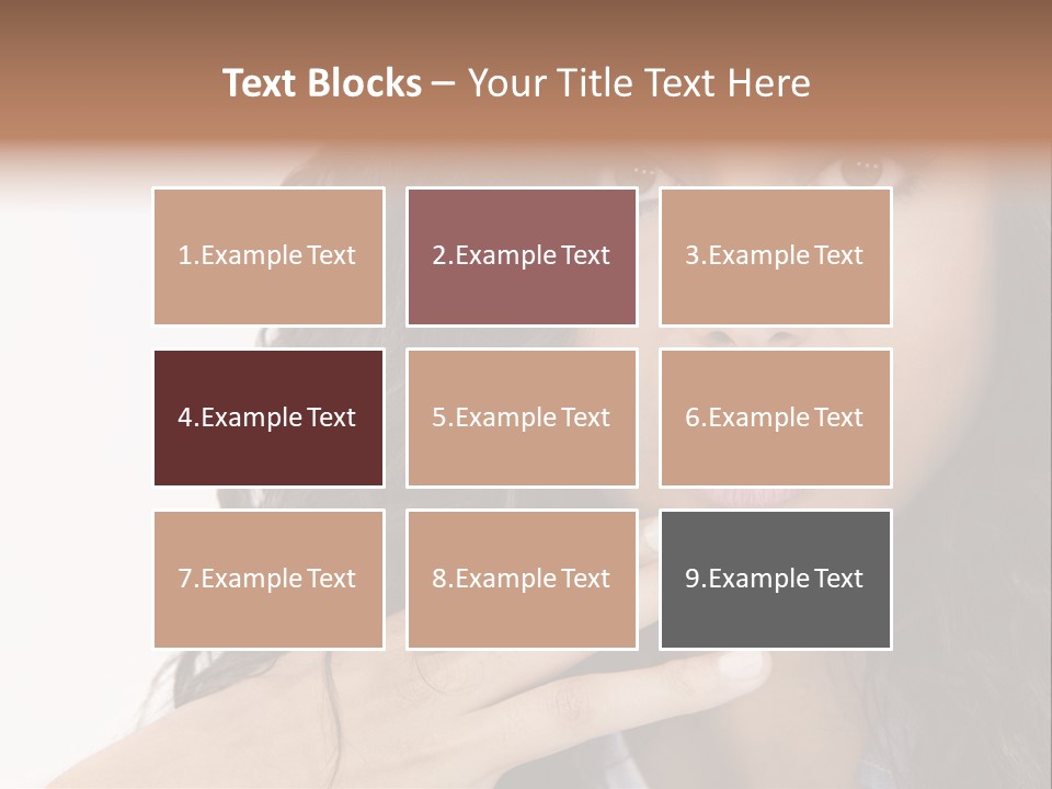 Girl Hispanic Curly PowerPoint Template