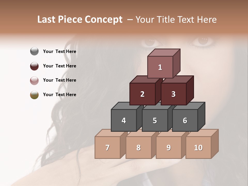 Girl Hispanic Curly PowerPoint Template