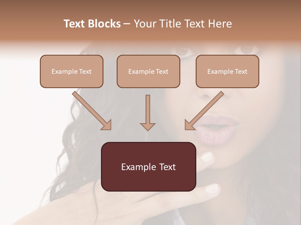 Girl Hispanic Curly PowerPoint Template