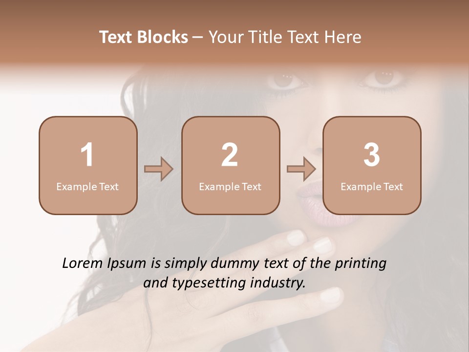 Girl Hispanic Curly PowerPoint Template