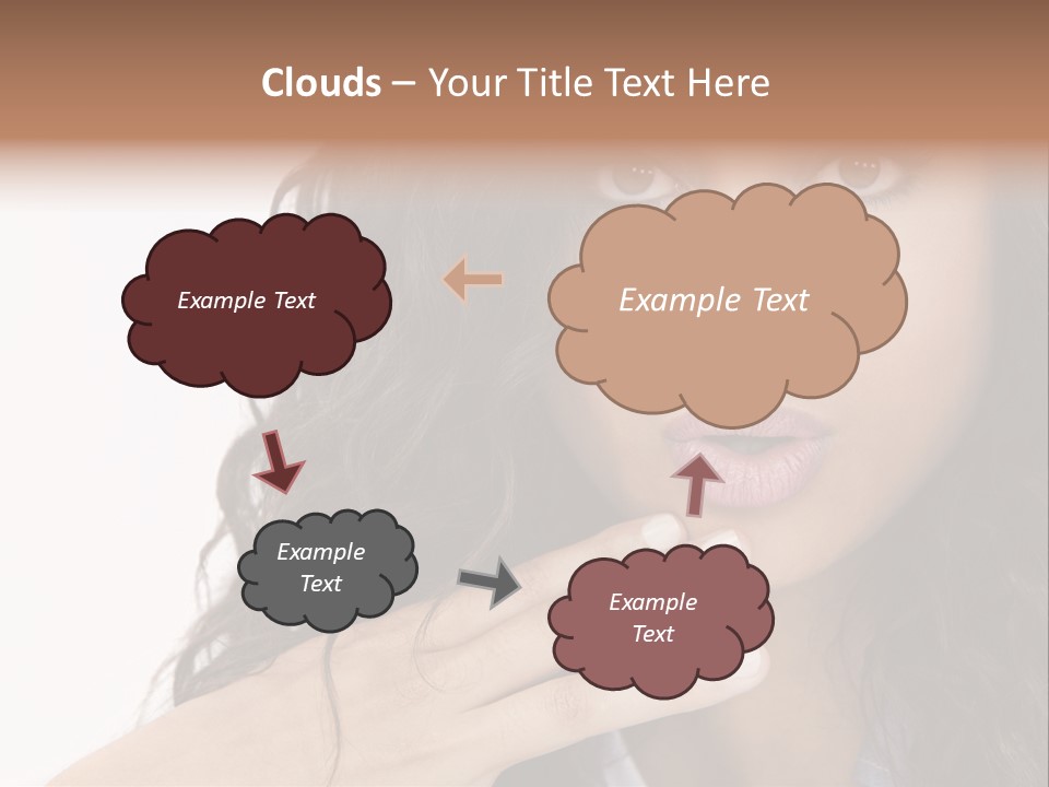 Girl Hispanic Curly PowerPoint Template