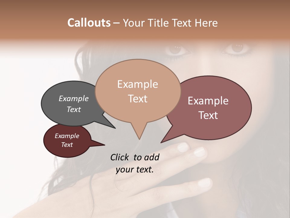 Girl Hispanic Curly PowerPoint Template