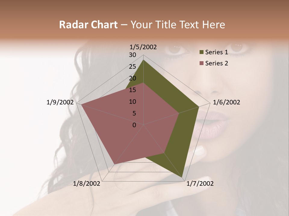 Girl Hispanic Curly PowerPoint Template