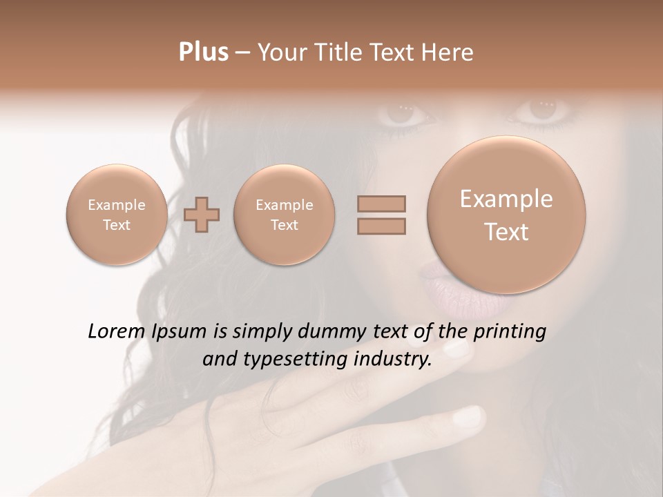 Girl Hispanic Curly PowerPoint Template