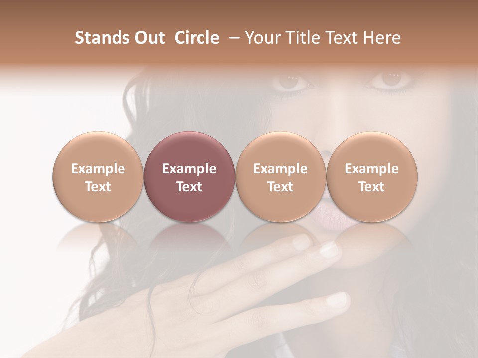 Girl Hispanic Curly PowerPoint Template