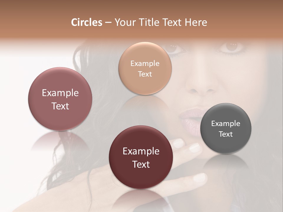 Girl Hispanic Curly PowerPoint Template