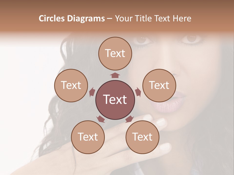 Girl Hispanic Curly PowerPoint Template