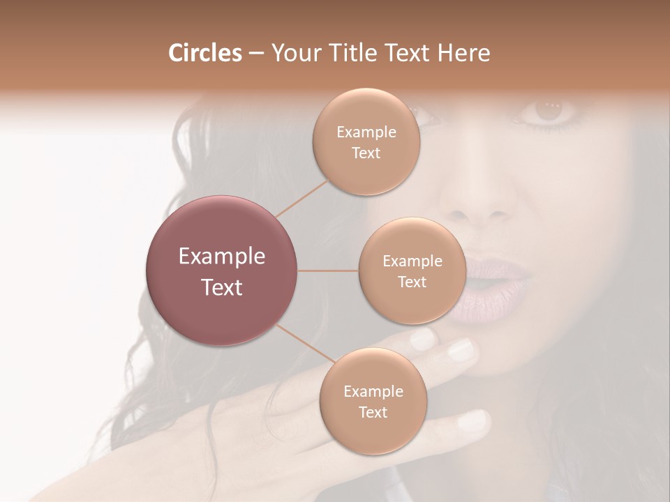 Girl Hispanic Curly PowerPoint Template