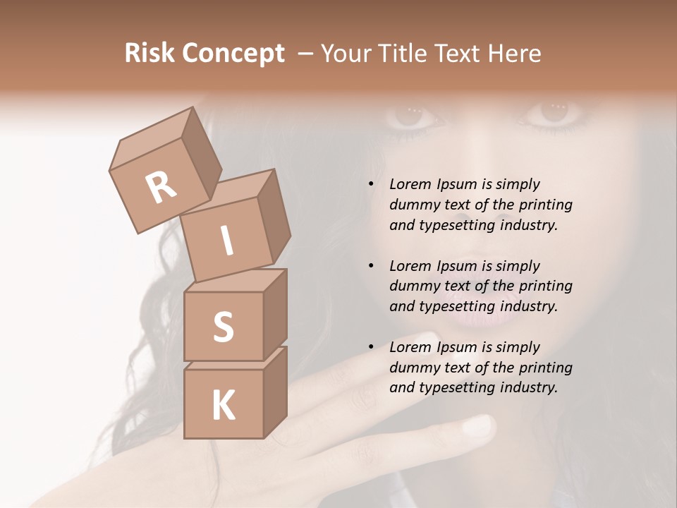 Girl Hispanic Curly PowerPoint Template