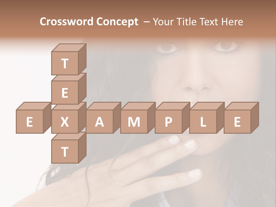 Girl Hispanic Curly PowerPoint Template