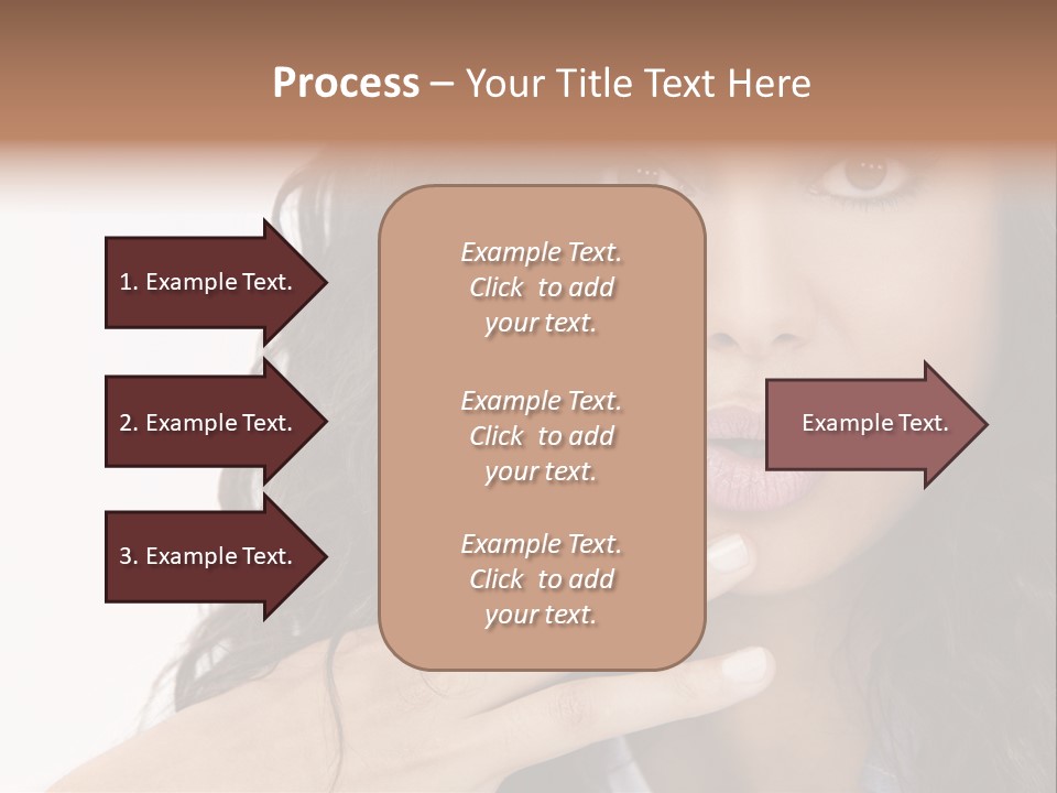 Girl Hispanic Curly PowerPoint Template