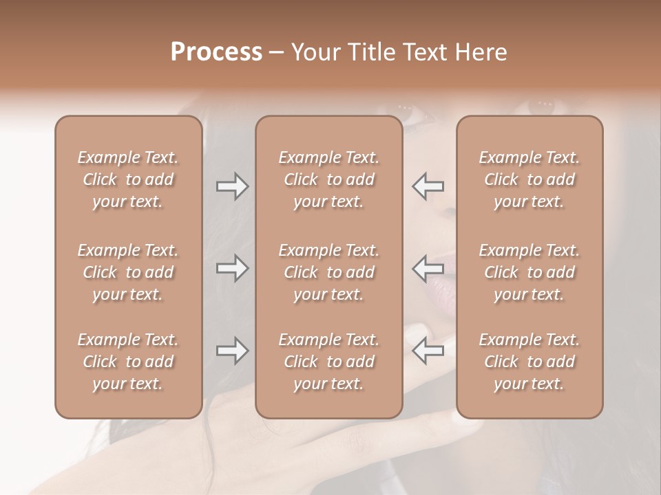Girl Hispanic Curly PowerPoint Template