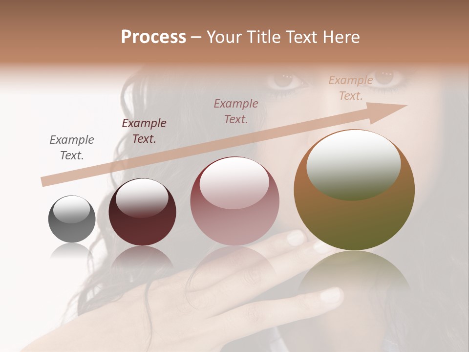 Girl Hispanic Curly PowerPoint Template