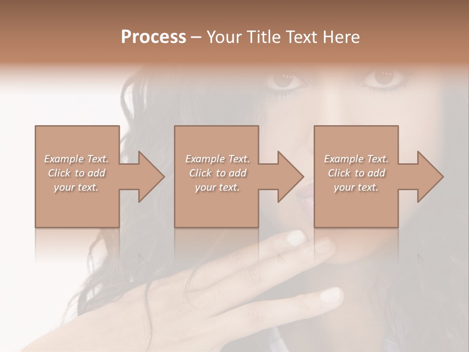 Girl Hispanic Curly PowerPoint Template