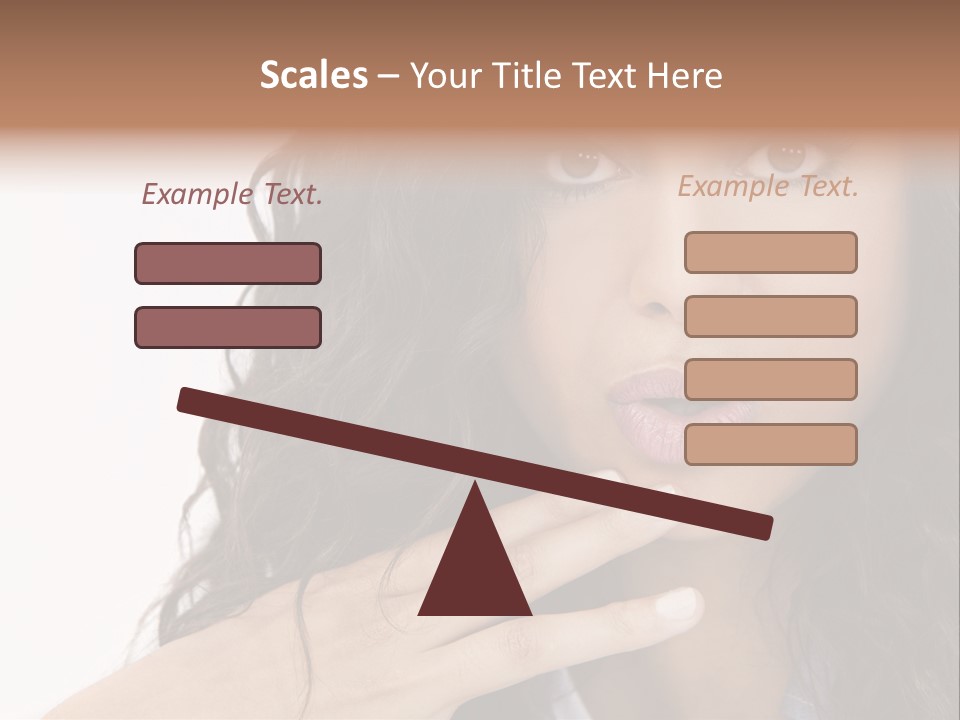 Girl Hispanic Curly PowerPoint Template