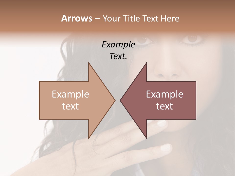 Girl Hispanic Curly PowerPoint Template