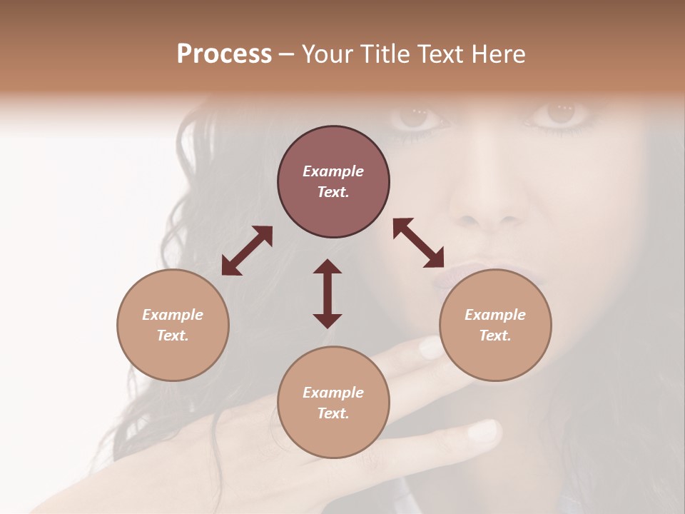 Girl Hispanic Curly PowerPoint Template