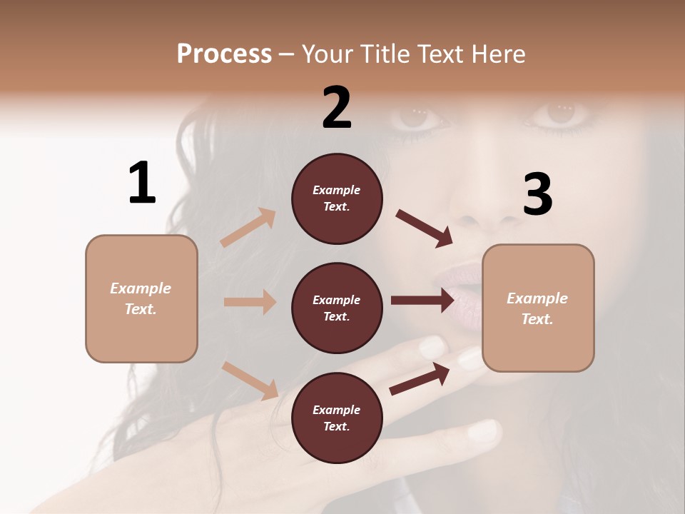Girl Hispanic Curly PowerPoint Template