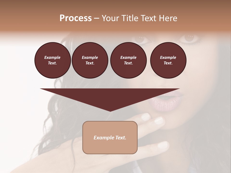 Girl Hispanic Curly PowerPoint Template