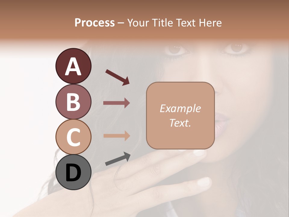 Girl Hispanic Curly PowerPoint Template