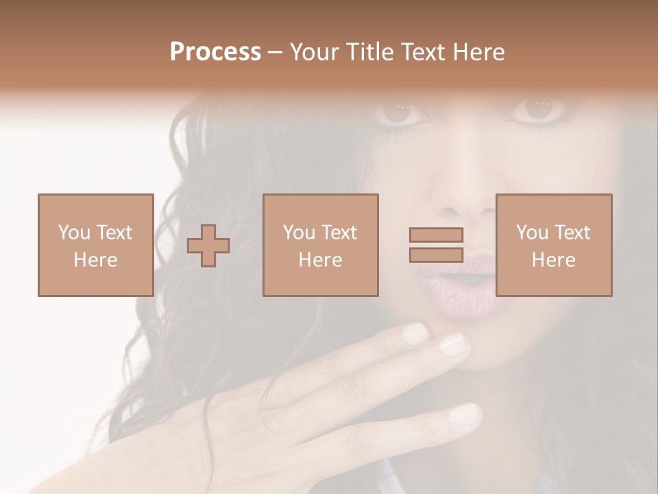Girl Hispanic Curly PowerPoint Template