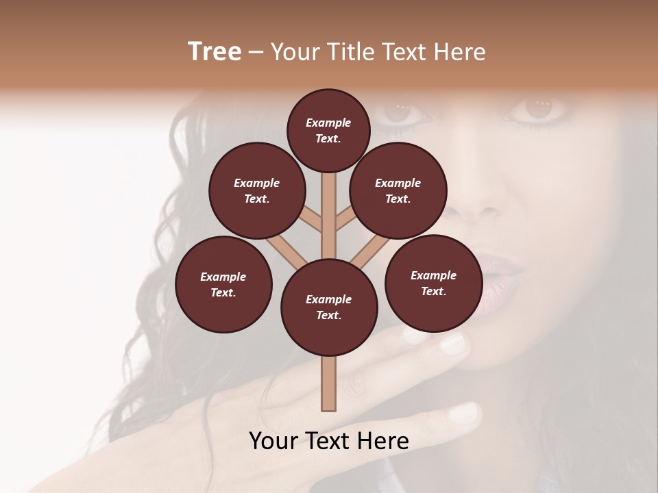 Girl Hispanic Curly PowerPoint Template