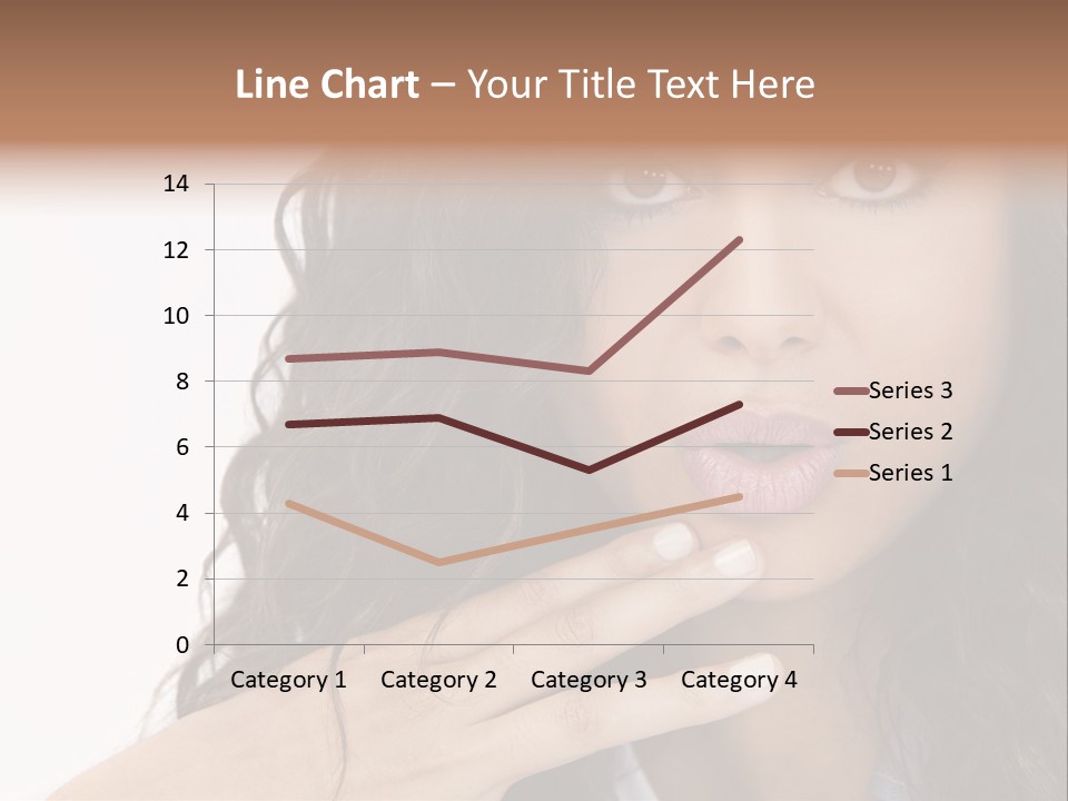 Girl Hispanic Curly PowerPoint Template