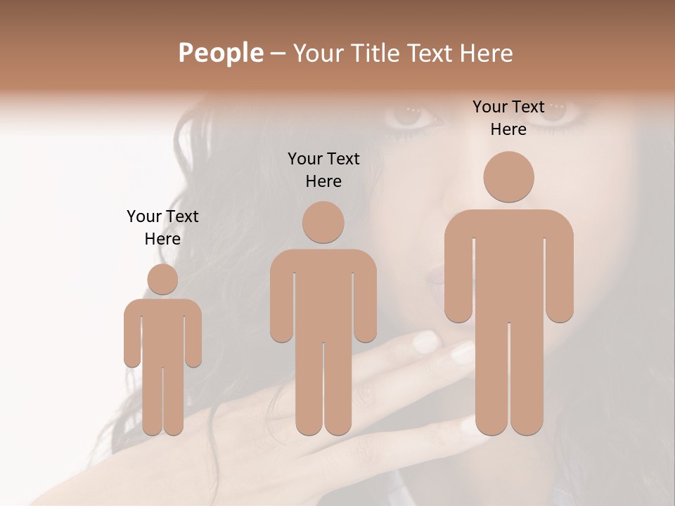 Girl Hispanic Curly PowerPoint Template