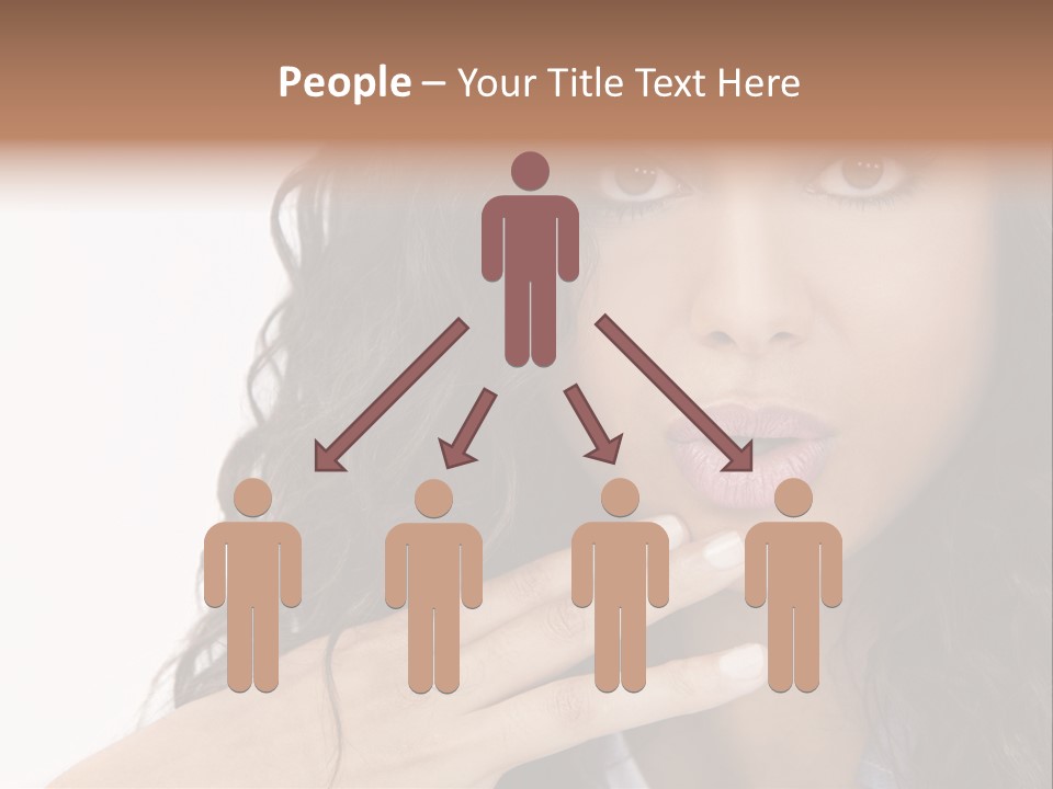 Girl Hispanic Curly PowerPoint Template