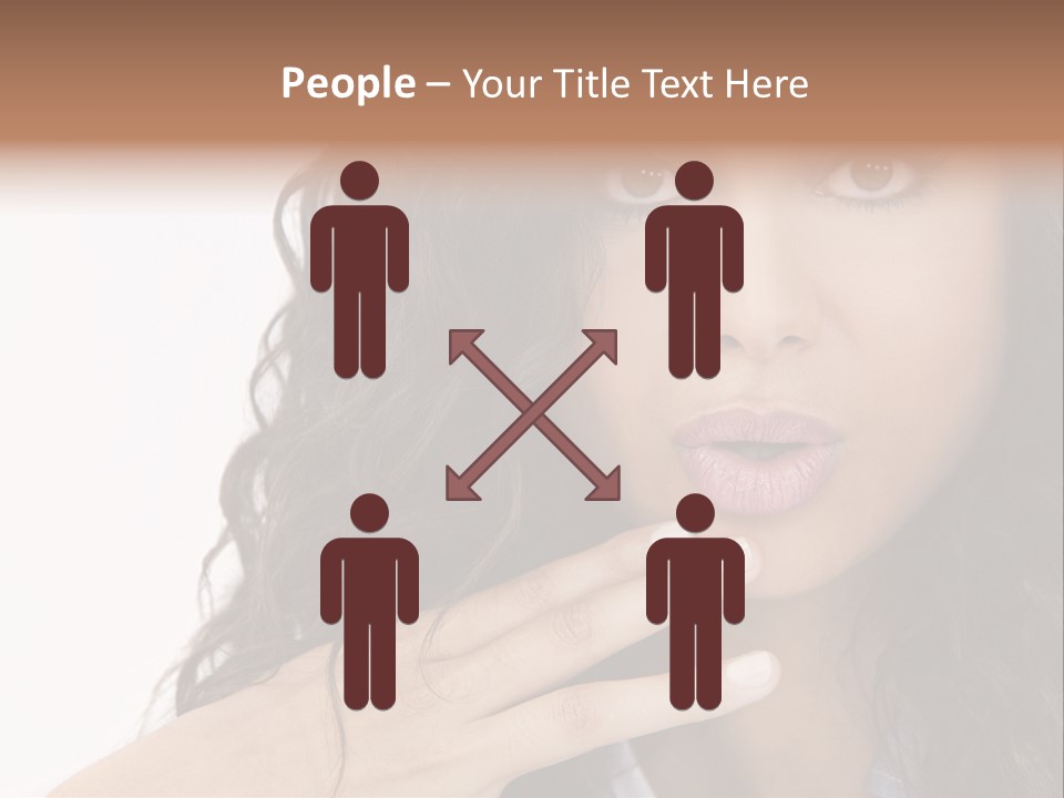 Girl Hispanic Curly PowerPoint Template