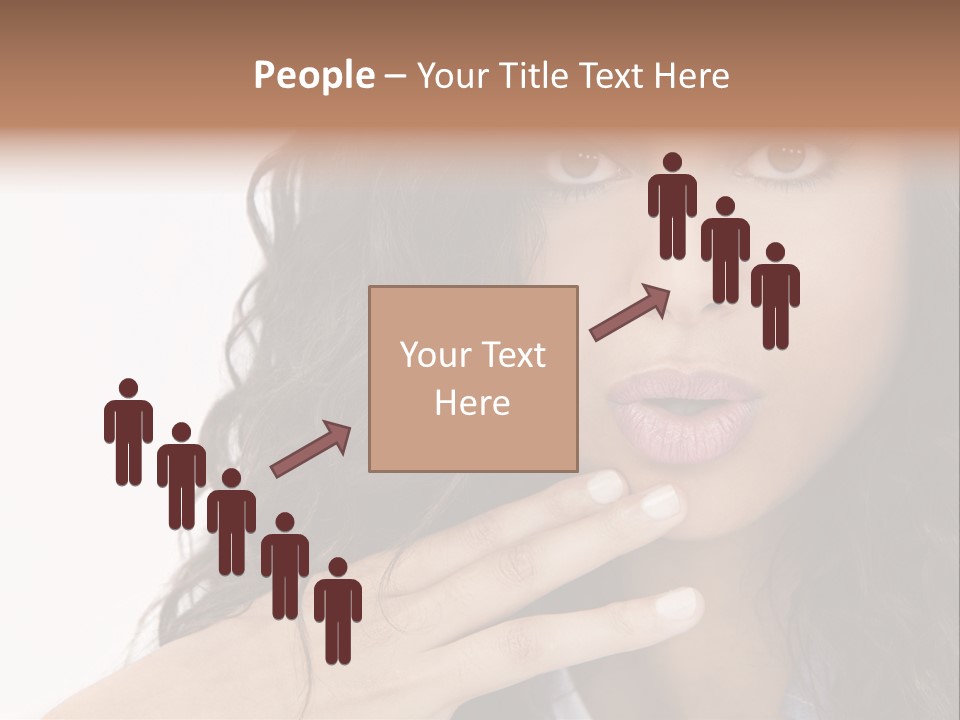 Girl Hispanic Curly PowerPoint Template