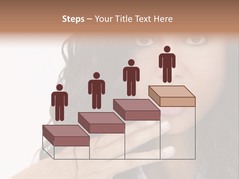 Girl Hispanic Curly PowerPoint Template