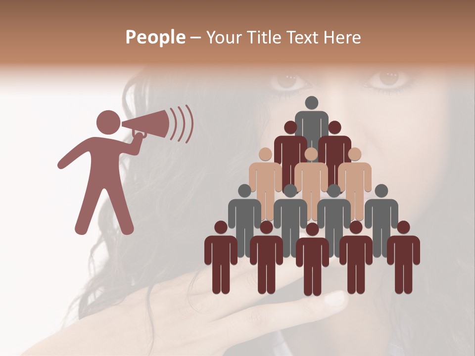 Girl Hispanic Curly PowerPoint Template