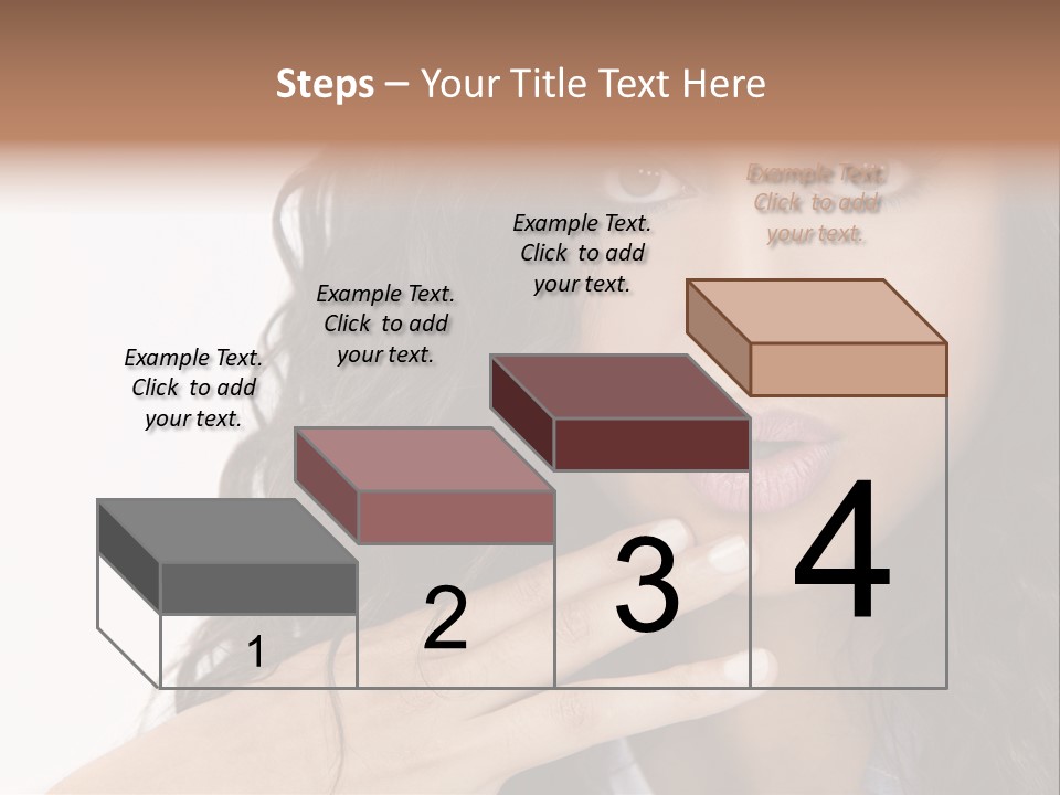 Girl Hispanic Curly PowerPoint Template