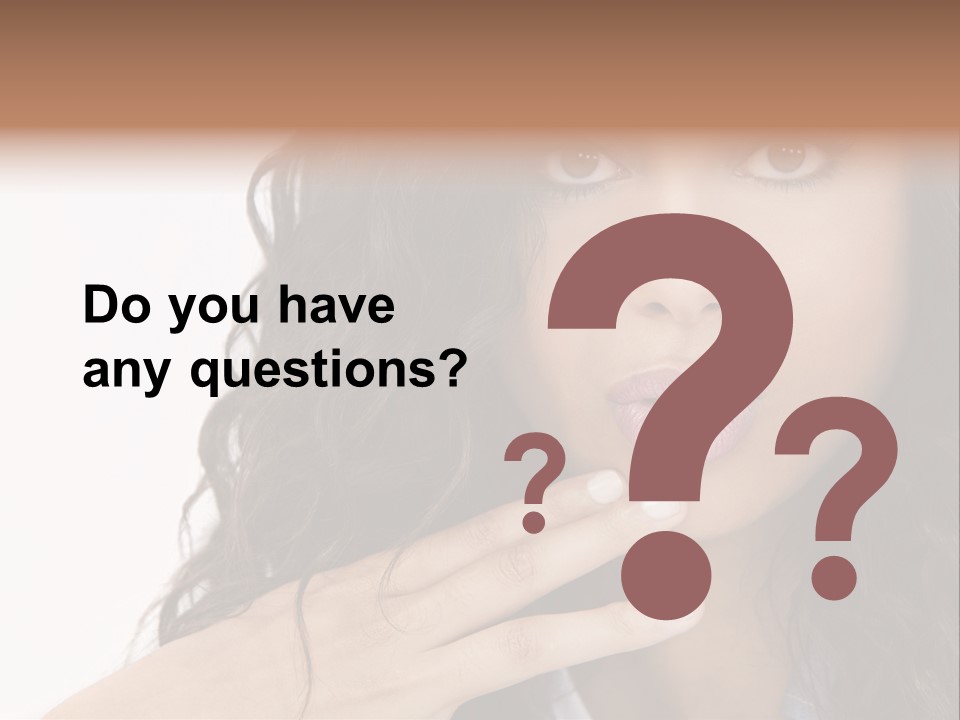 Girl Hispanic Curly PowerPoint Template