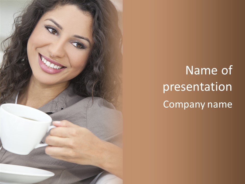 Beautiful Smiling Happy PowerPoint Template