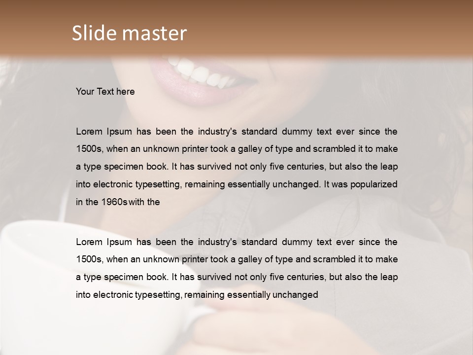 Beautiful Smiling Happy PowerPoint Template