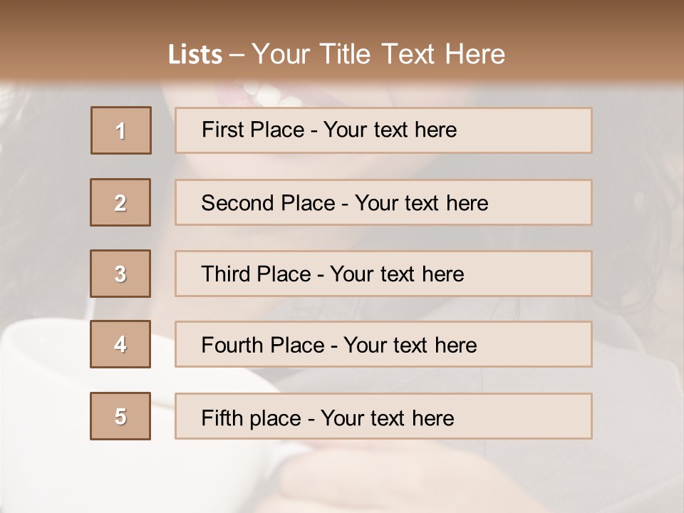 Beautiful Smiling Happy PowerPoint Template