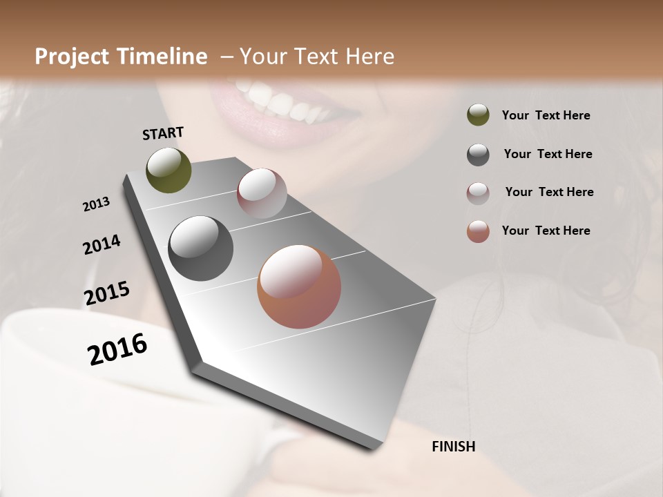 Beautiful Smiling Happy PowerPoint Template