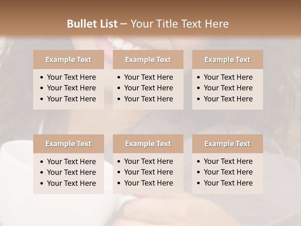 Beautiful Smiling Happy PowerPoint Template