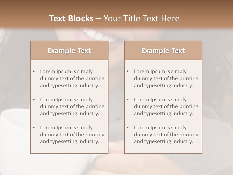 Beautiful Smiling Happy PowerPoint Template