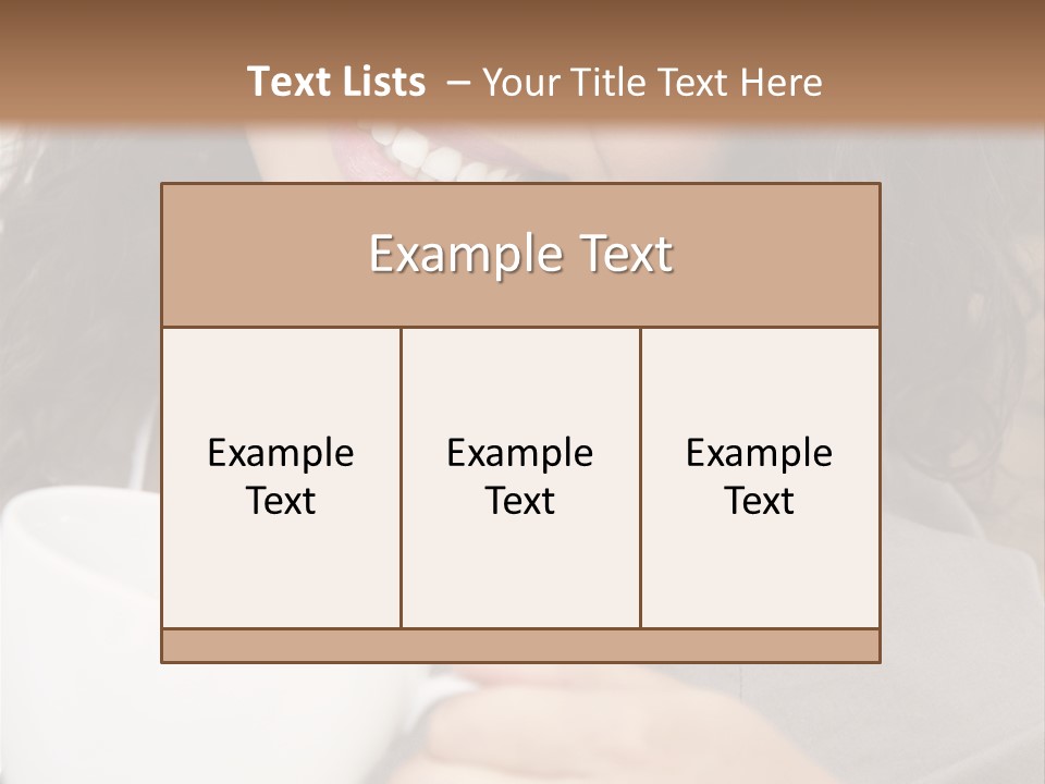 Beautiful Smiling Happy PowerPoint Template