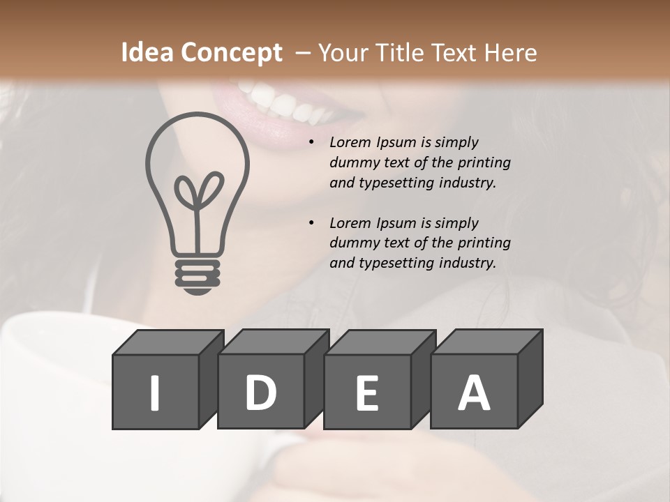 Beautiful Smiling Happy PowerPoint Template