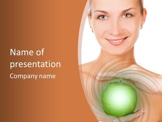 Model Sphere Healthy PowerPoint Template