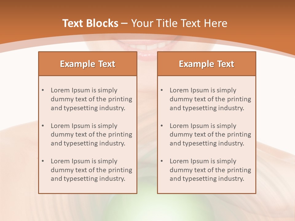 Model Sphere Healthy PowerPoint Template