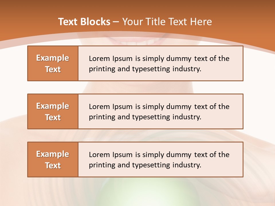 Model Sphere Healthy PowerPoint Template