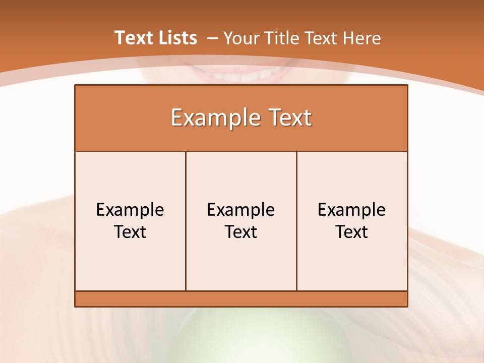 Model Sphere Healthy PowerPoint Template