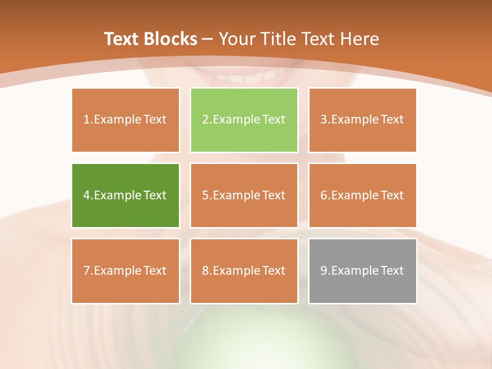 Model Sphere Healthy PowerPoint Template