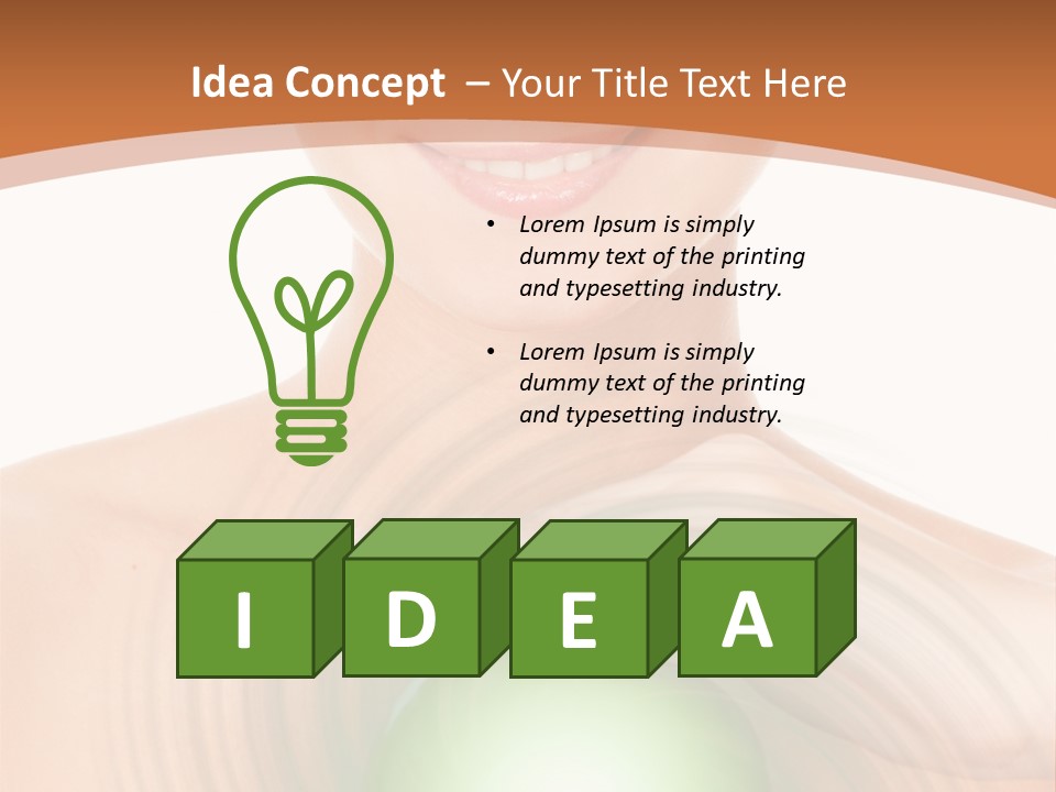 Model Sphere Healthy PowerPoint Template