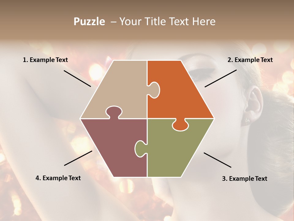 Romantic Black Woman PowerPoint Template